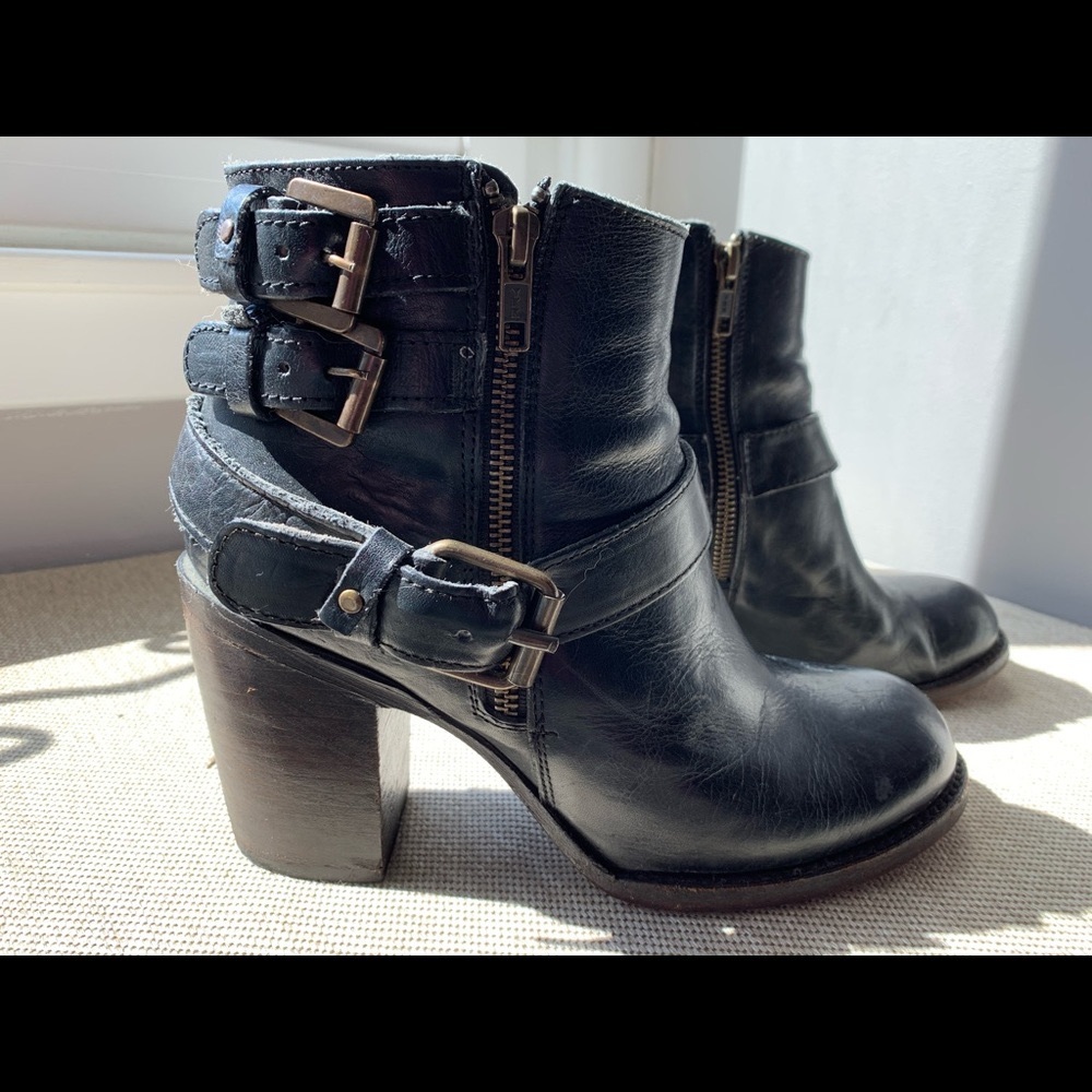 Freebird by Steven Black Leather Bond Boots